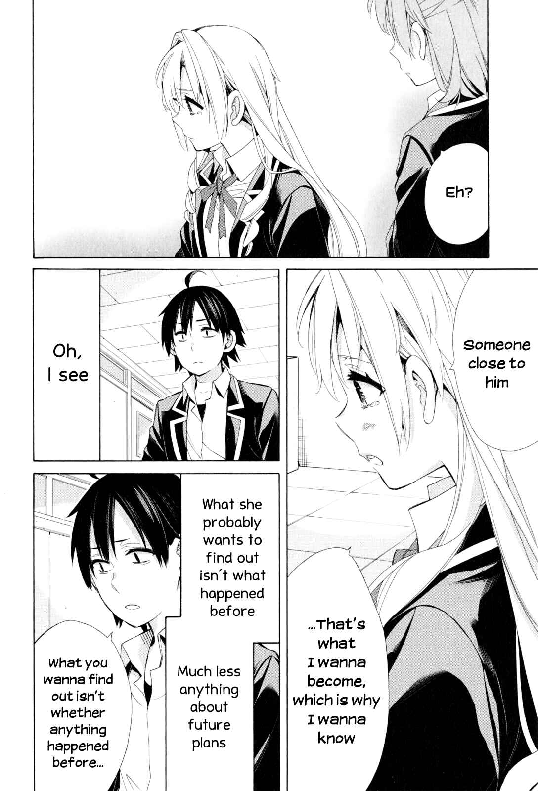 Yahari Ore no Seishun Love Come wa Machigatteiru.: Monologue Chapter 48 page 21