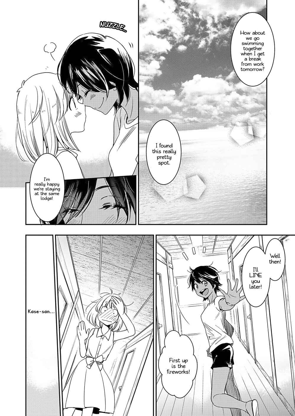 Yamada and Kase-san. Chapter 14 page 12