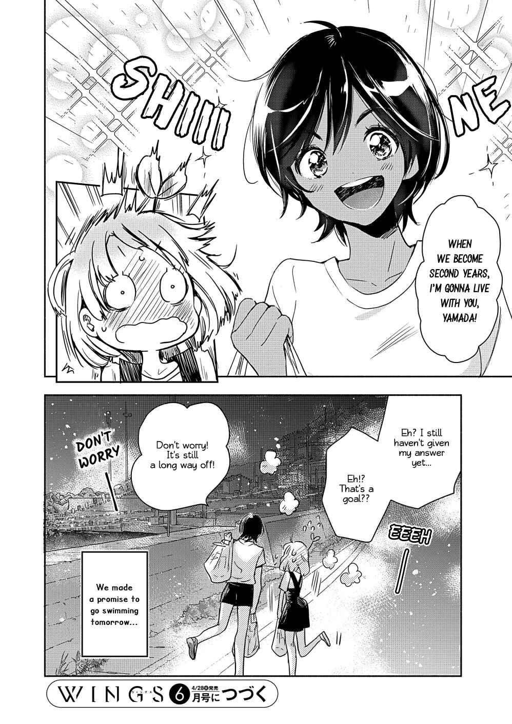 Yamada and Kase-san. Chapter 14 page 30