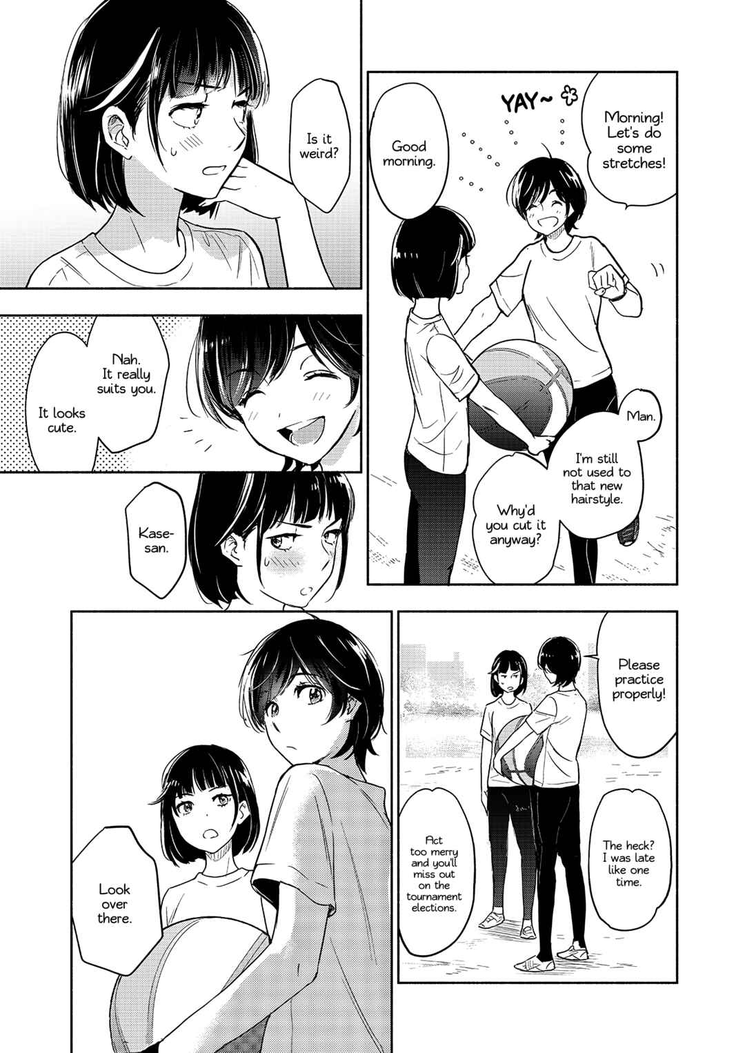 Yamada and Kase-san. Chapter 38 page 9
