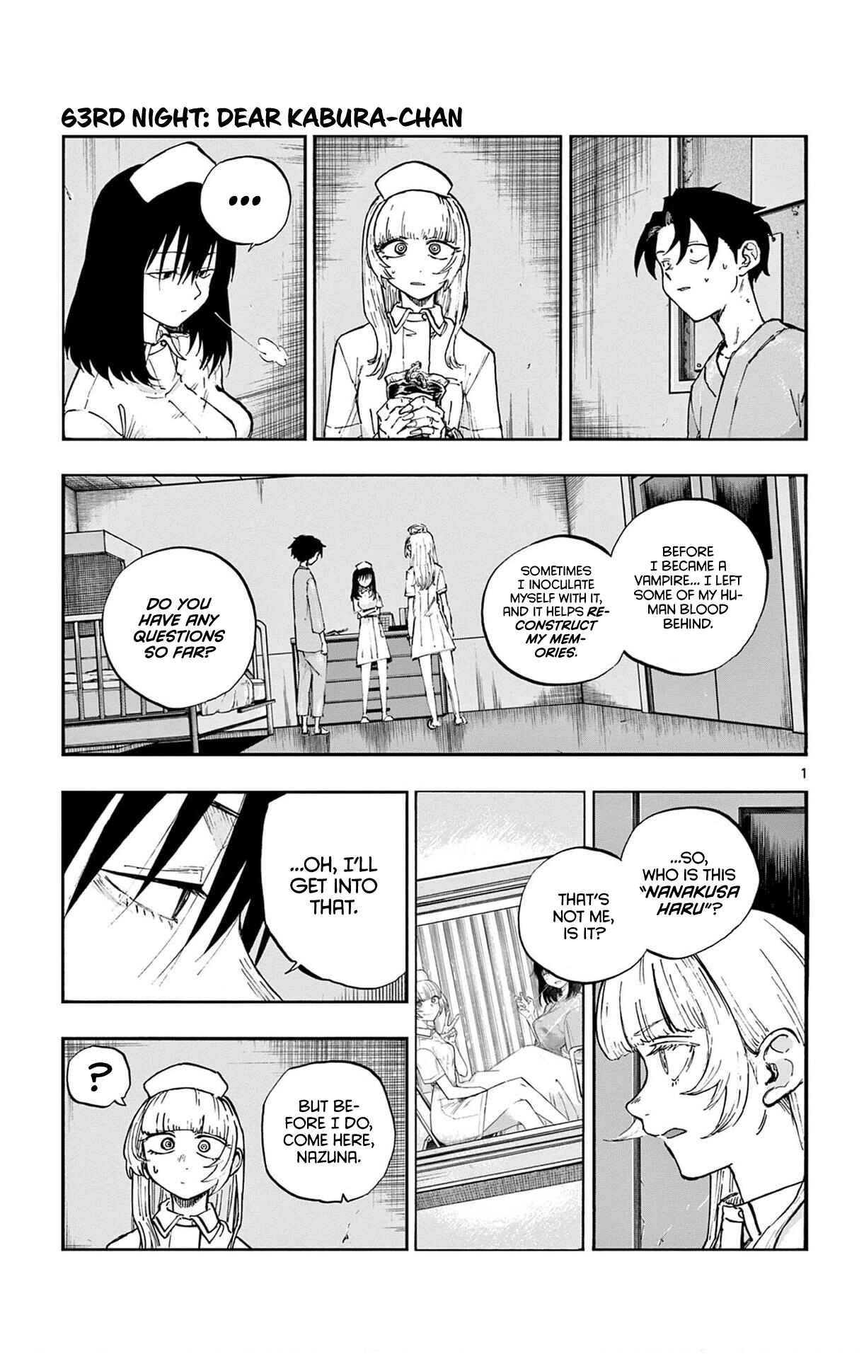 Yofukashi no Uta Chapter 63 page 0