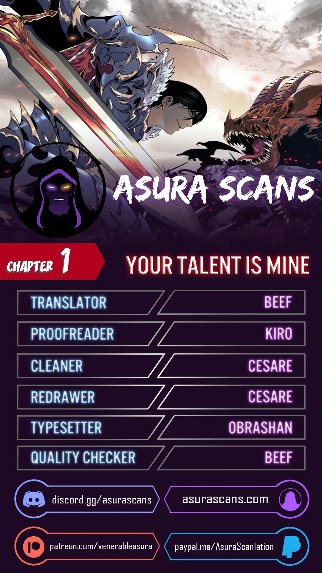 Your Talent is Mine Chapter 1 page 0