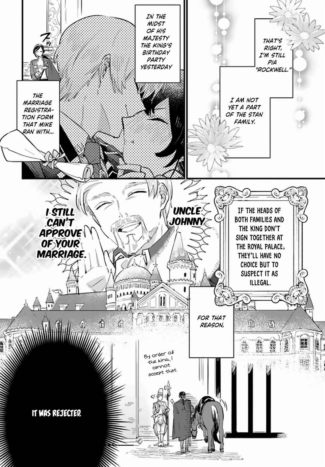 Yowaki MAX Reijou nanoni, Ratsuwan Konyakusha-sama no Kake ni Notte Shimatta Chapter 20 page 2