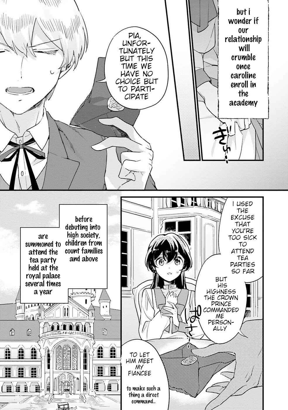 Yowaki MAX Reijou nanoni, Ratsuwan Konyakusha-sama no Kake ni Notte Shimatta Chapter 4 page 16