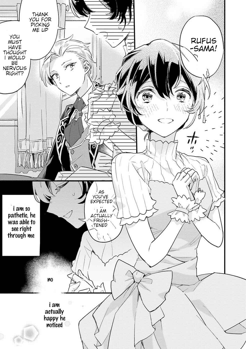 Yowaki MAX Reijou nanoni, Ratsuwan Konyakusha-sama no Kake ni Notte Shimatta Chapter 4 page 22