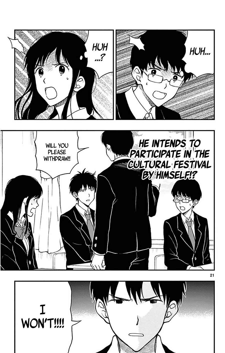 Yugami-kun ni wa Tomodachi ga Inai Chapter 25 page 21