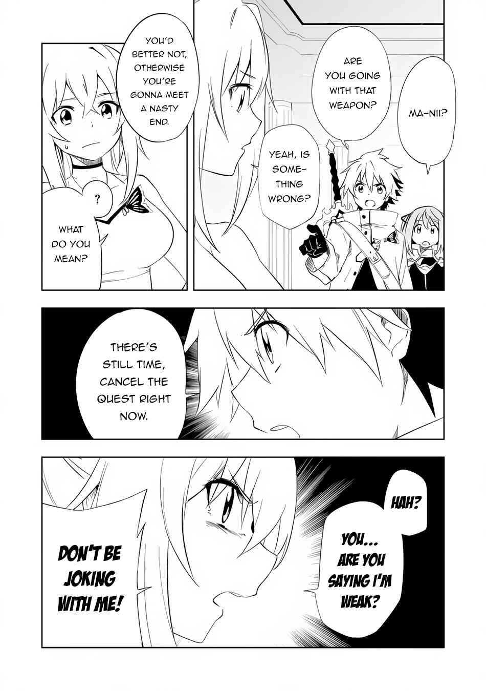 "Zako ni wa Kaji ga Oniai da www" to Iwareta Kaji Level 9999 no Ore, Tsuihousareta no de Boukensha ni Tenshokusuru ~Saikyou Buki de Musou Shinagara Guild de Tanoshiku Kurashimasu~ Chapter 4.1 page 6