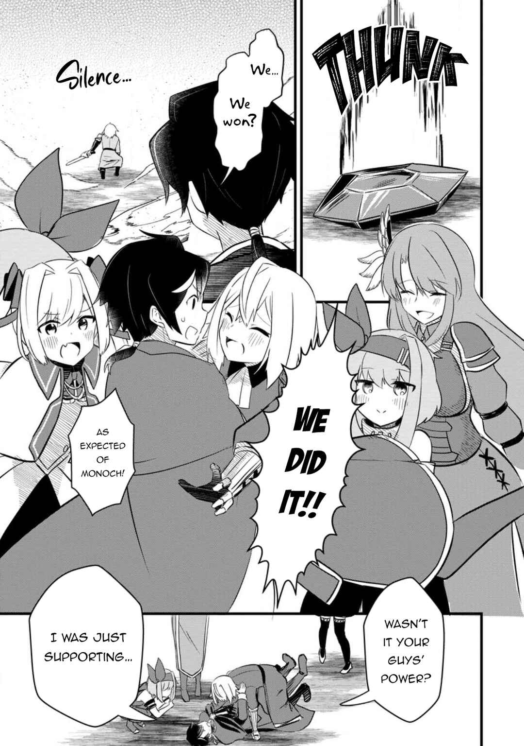 Zatsuyo Gakari Ken Shien Jutsu Shi Ha Party Tsuiho Ni Akogareru ~Seken Ha Tsuiho Boomnanoni, Ore Wo Kadai Hyoka Suru Party Member Tachi Ga Kesshite Tebanaso to Shitekurenai~ Chapter 1 page 34