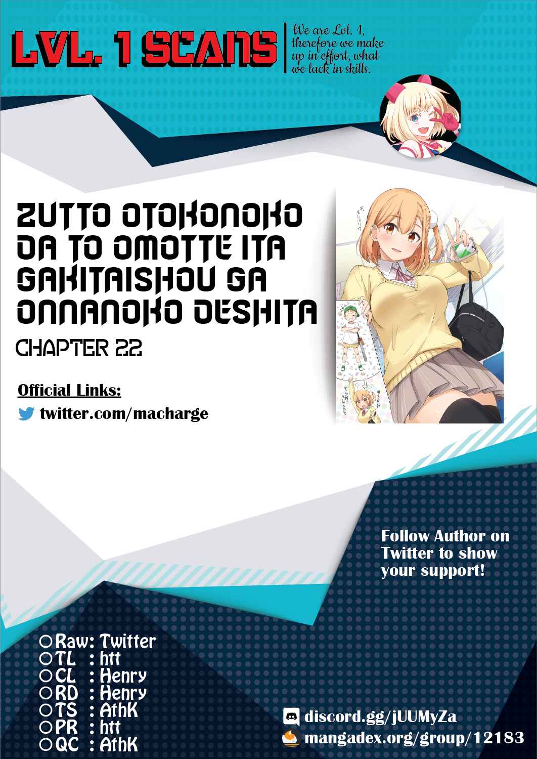 Zutto Otokonoko da to Omotte ita Gakitaishou ga Onnanoko deshita Chapter 22 page 1