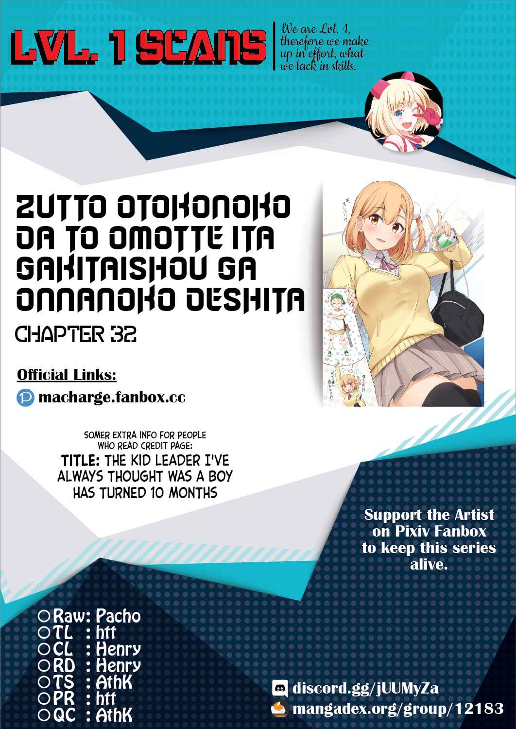 Zutto Otokonoko da to Omotte ita Gakitaishou ga Onnanoko deshita Chapter 32 page 1